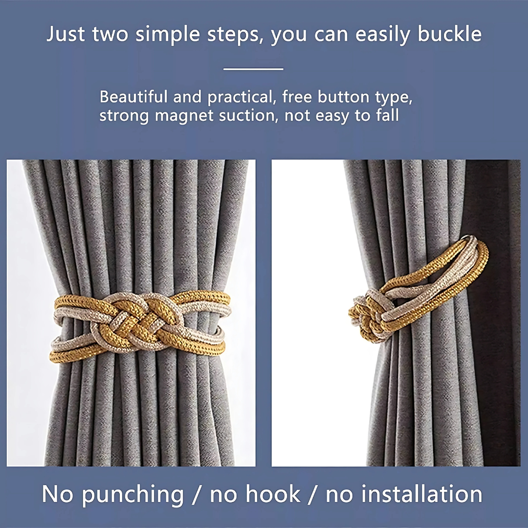 Cordelle Charm – Magnetic Rope Tiebacks (Pair)