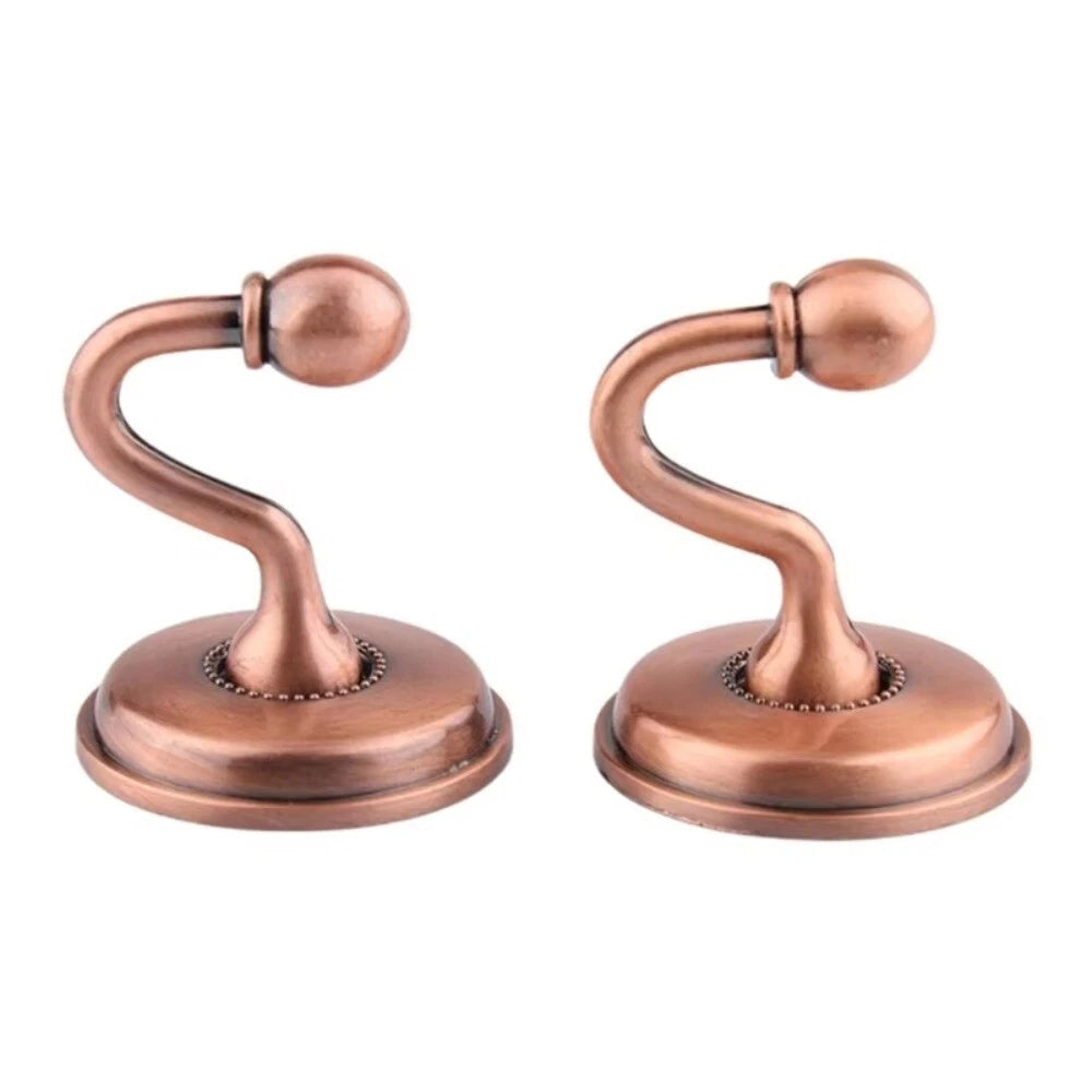 CurvaHold – Retro Metal Curtain Holdback Hooks (Pair)