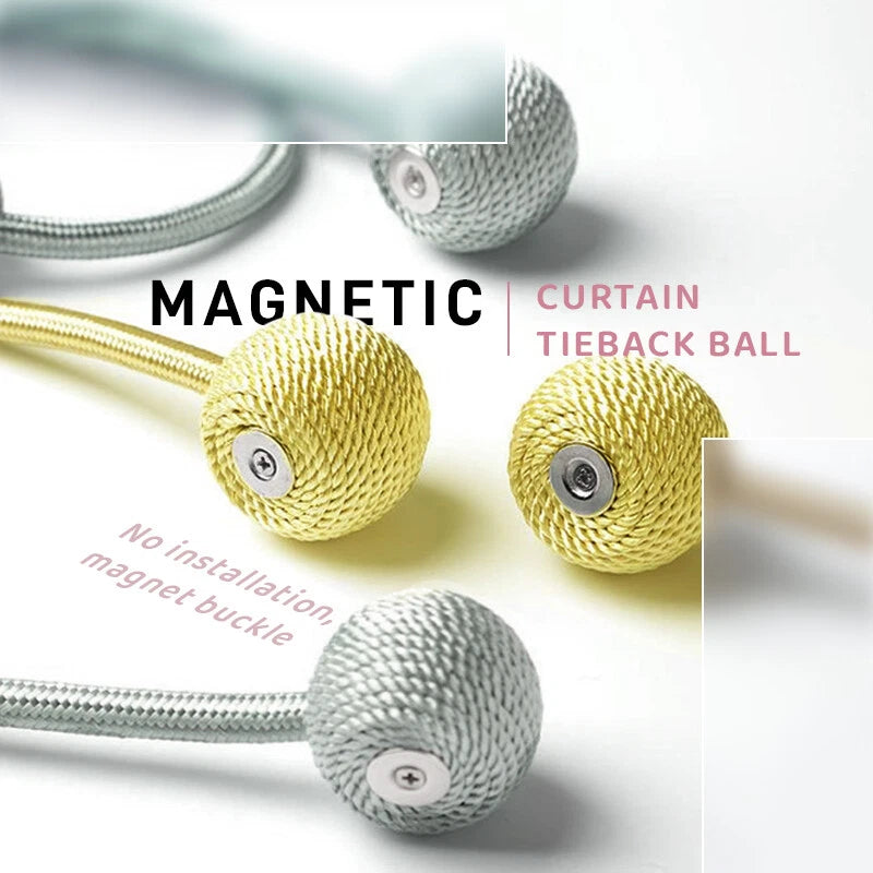 Silknod – Magnetic Curtain Ball Tiebacks (Pair)