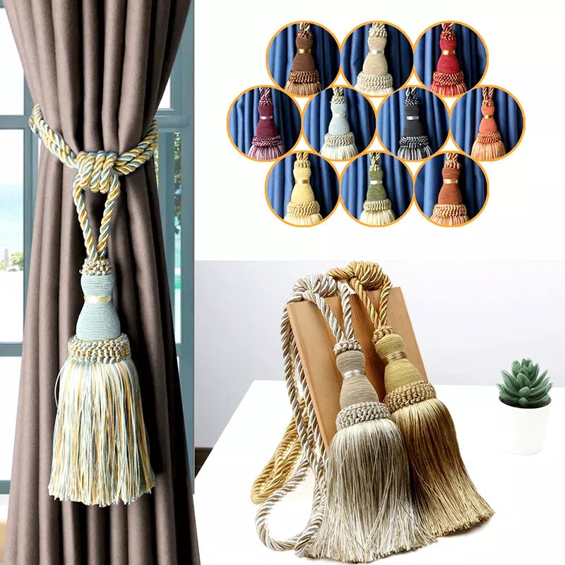 The Tassel Atelier - Handmade Decorative Curtain Holder (Pair)