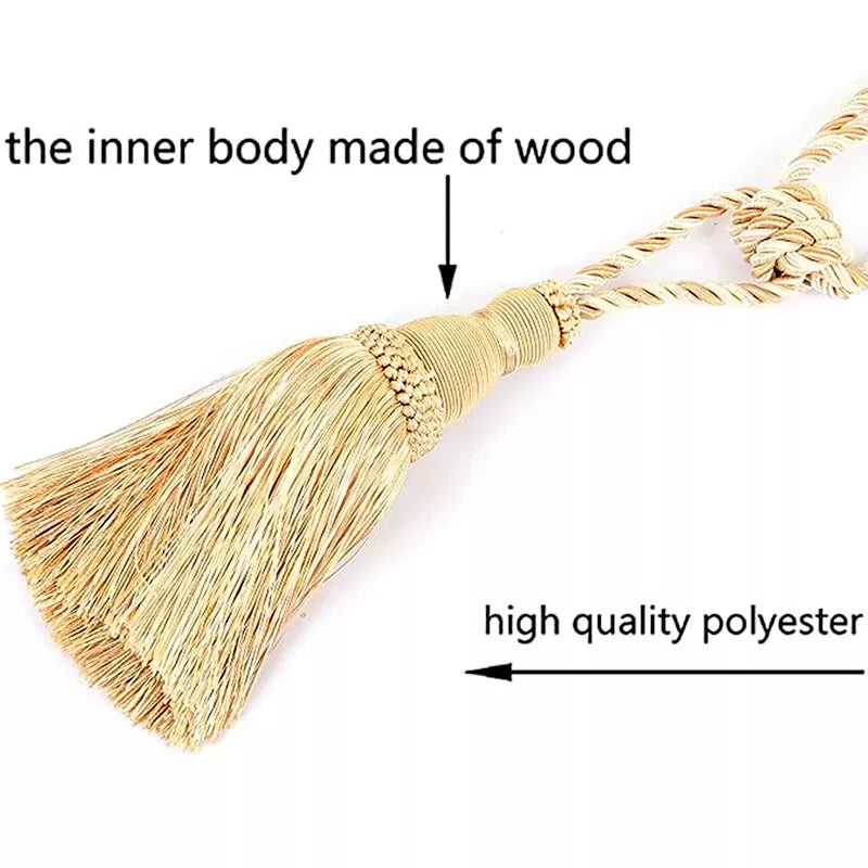 The Tassel Atelier - Handmade Decorative Curtain Holder (Pair)