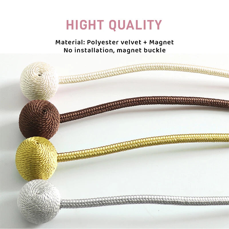 Silknod – Magnetic Curtain Ball Tiebacks (Pair)