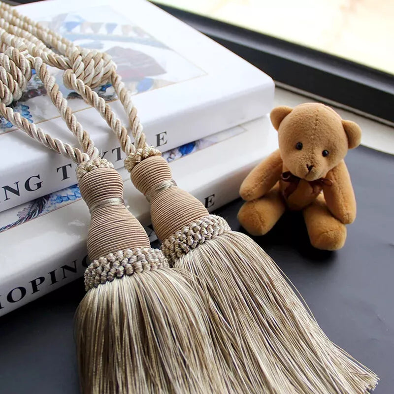 The Tassel Atelier - Handmade Decorative Curtain Holder (Pair)
