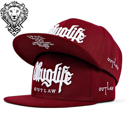 Hiphop Snapback Flat Brim Hat Embroidered Men Women Street Fashion Baseball Cap