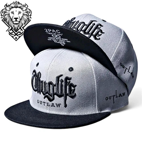 Hiphop Snapback Flat Brim Hat Embroidered Men Women Street Fashion Baseball Cap