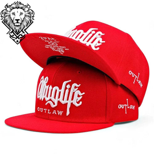 Hiphop Snapback Flat Brim Hat Embroidered Men Women Street Fashion Baseball Cap