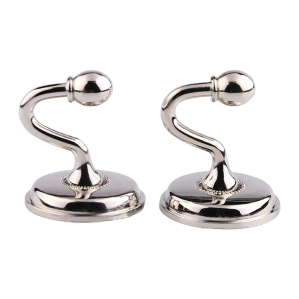CurvaHold – Retro Metal Curtain Holdback Hooks (Pair)