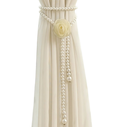 PearlAura – Classic Pearl Rope Tiebacks (Pair)