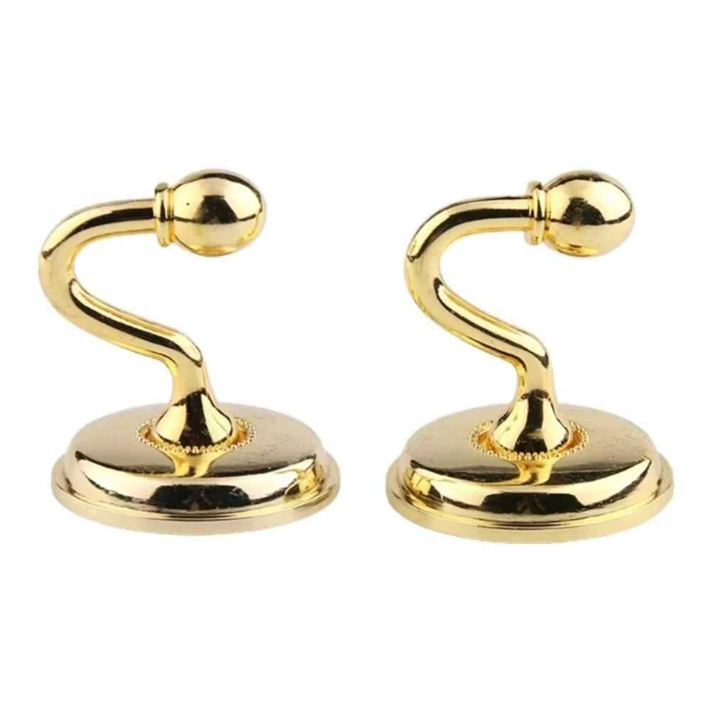 CurvaHold – Retro Metal Curtain Holdback Hooks (Pair)