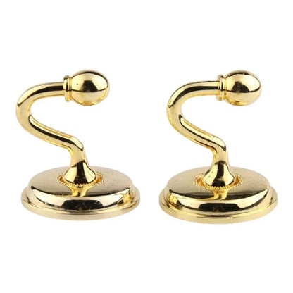 CurvaHold – Retro Metal Curtain Holdback Hooks (Pair)