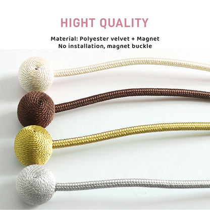 Silknod – Magnetic Curtain Ball Tiebacks (Pair)